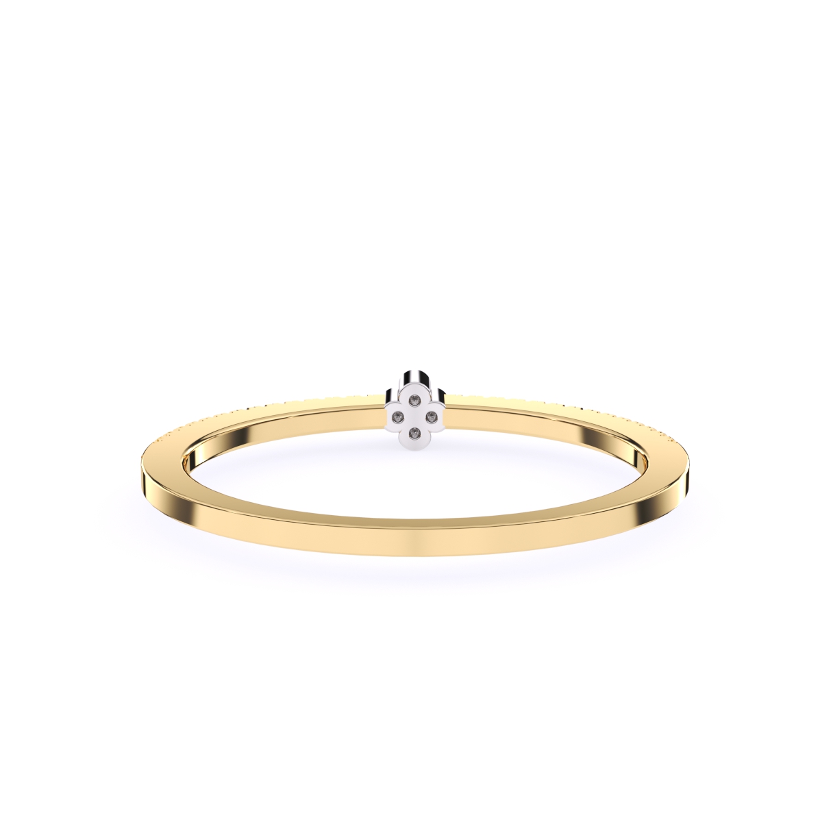 Gorgeous Two Tone Lab Grown Ring